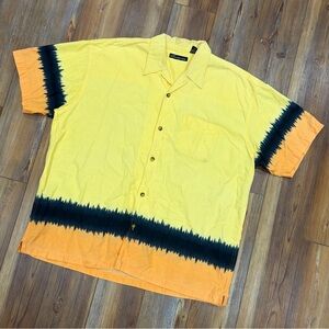 Vintage 90s No Boundaries Tie Dye Button Front Shirt